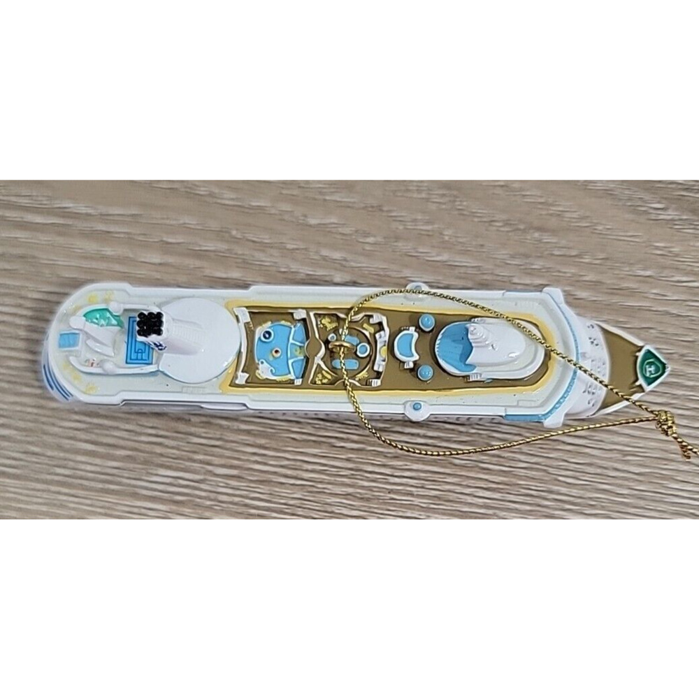 Nation's Treasures 4 3D Genuine 24K Gold Flashed Cruise Ship & 1 Ship Ornaments - Picture 2 of 12